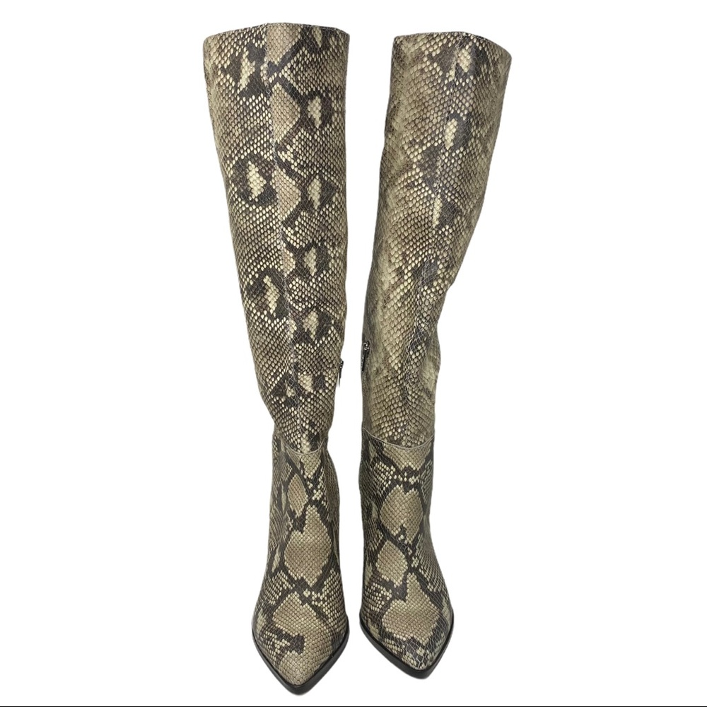 DOLCE VITA SNAKESKIN KNEE HIGH BOOTS - Picture 4 of 12